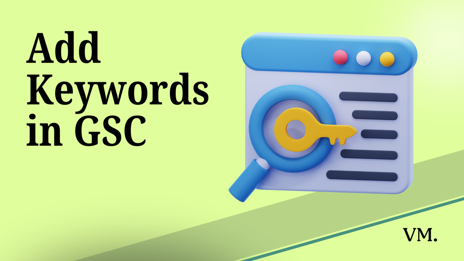 how to add keywords in google search console